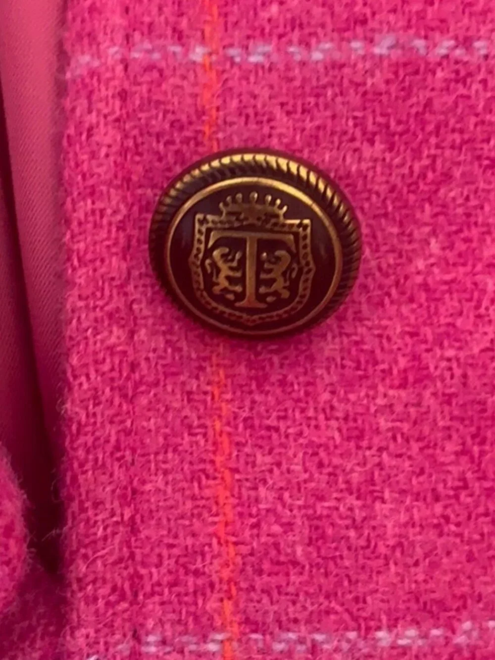 Talbots Pink Ruffled Wool Blazer Size 18W